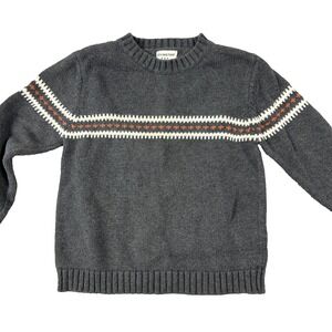 Covington Kids Vintage Sweater Size M 5/6 Gray Knit Winter Fair Isle‎